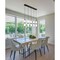Z-Lite Cayden Linear Chandelier, 5-Light, 4.75in W x 42in L x 16.75in H, Matte Black/Clear, Etched Opal 1946P-5L-MB - alternate 4